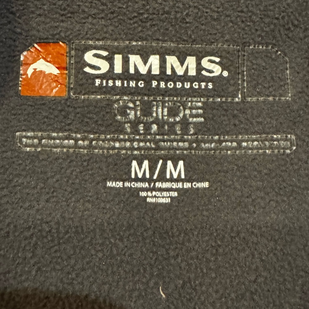 Simms Slate Gray Softshell Hooded Jacket Blue Acc… - image 4